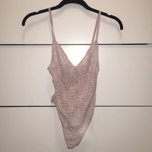 Light Pink Victoria Secret Lingerie body suit